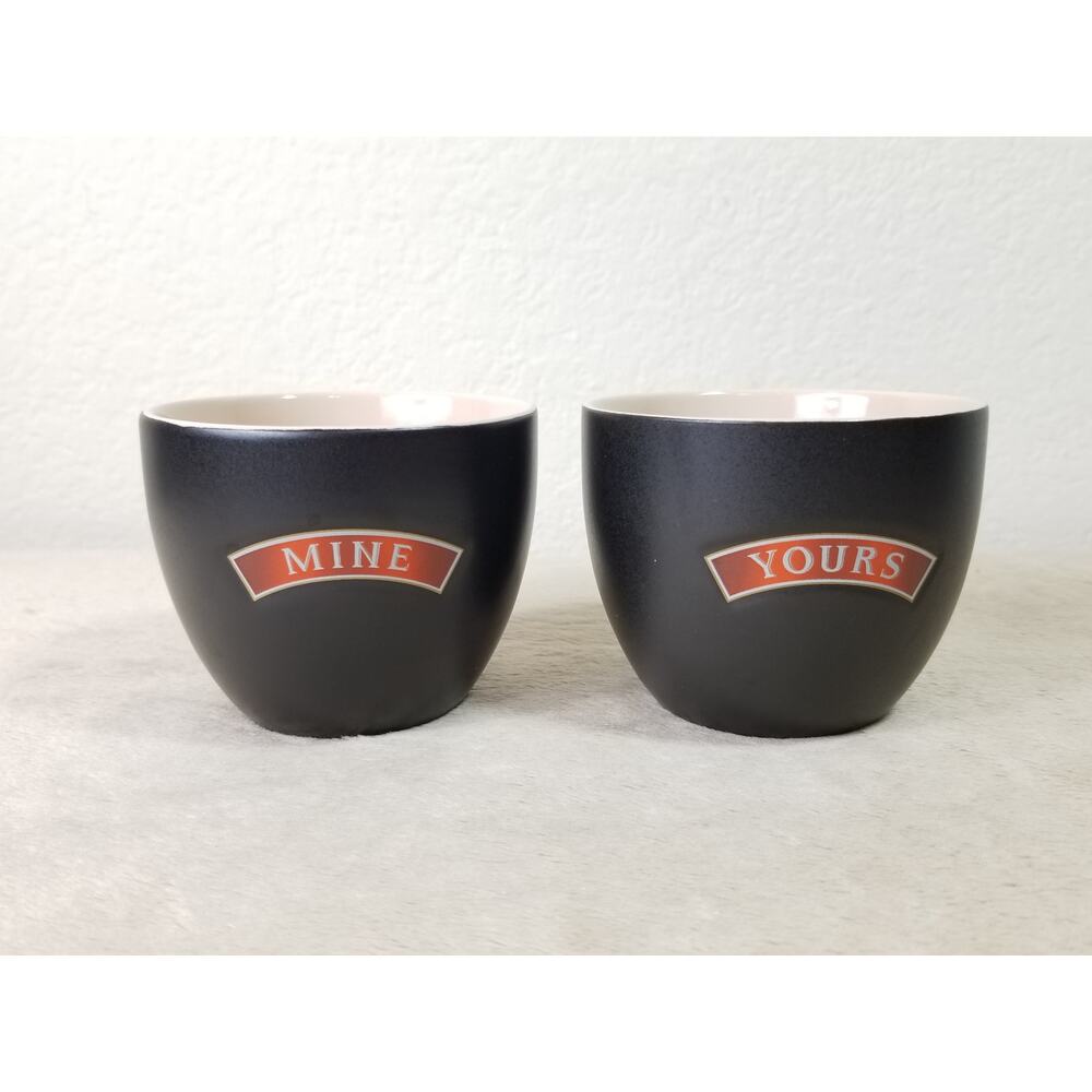 Bailey's Irish Cream Yours and Mine Cup Mugs Bowls Color Brown Collectible